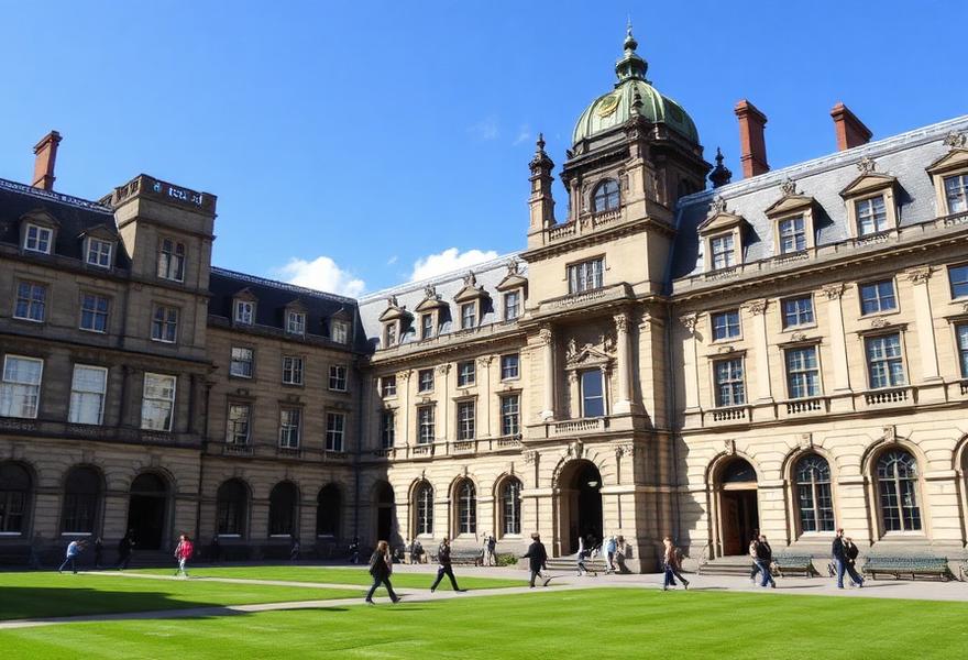 Historic university campus in Dublin, Ireland