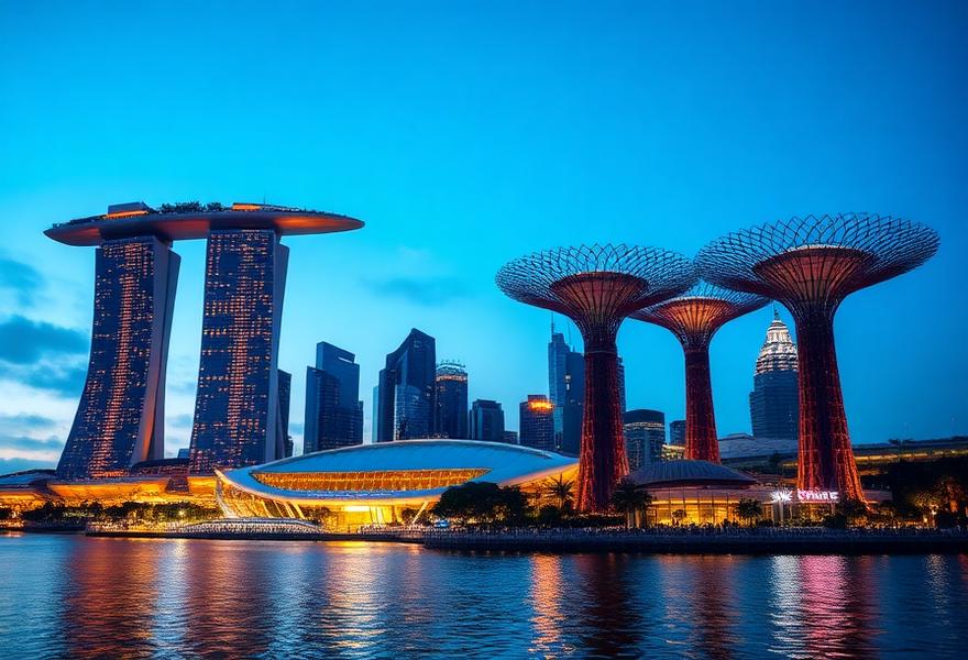 Marina Bay Sands and Gardens by the Bay, Singapore